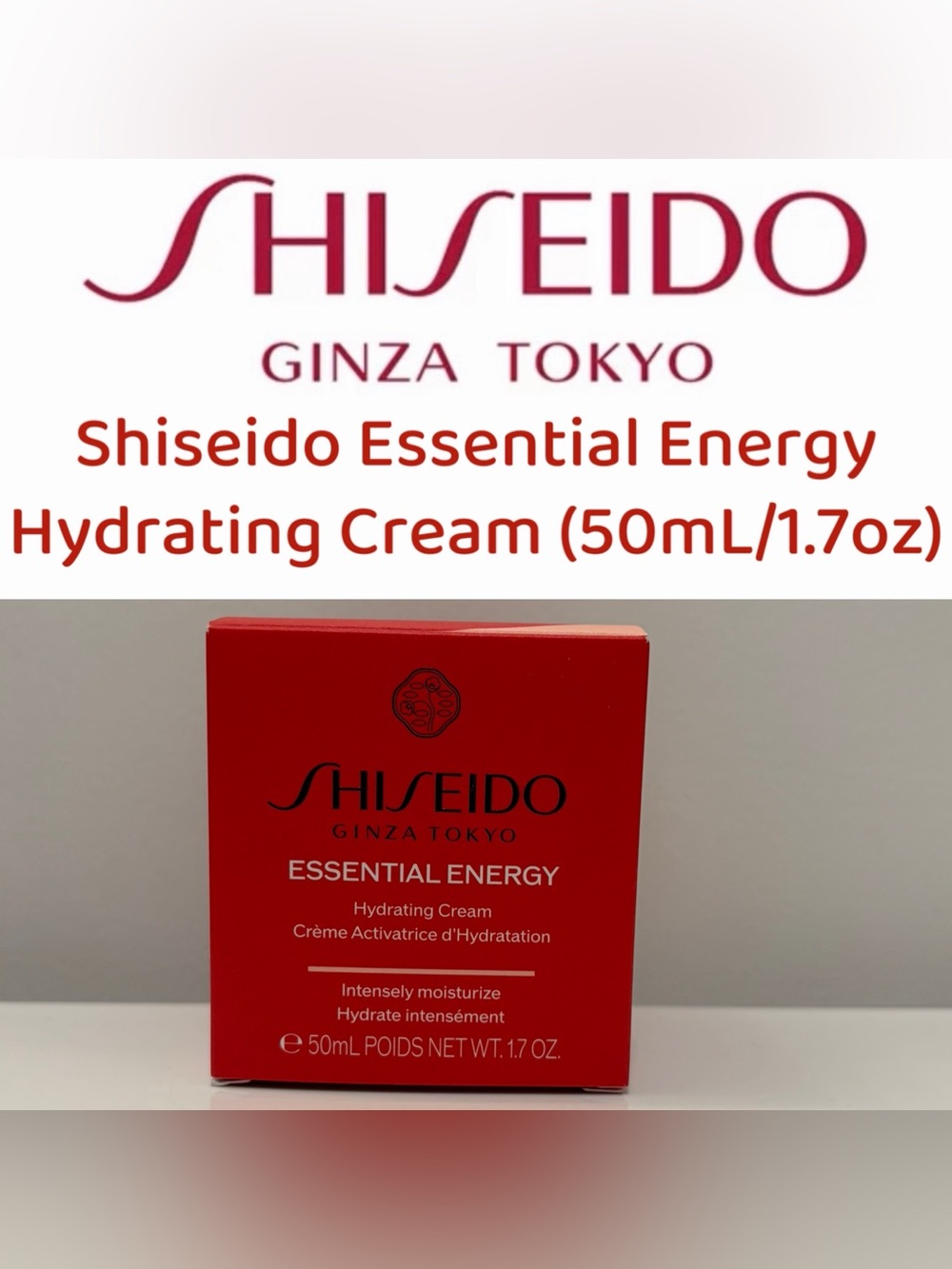 Shiseido Essential Energy Hydrating Cream 50mL/1.7oz - New in Box